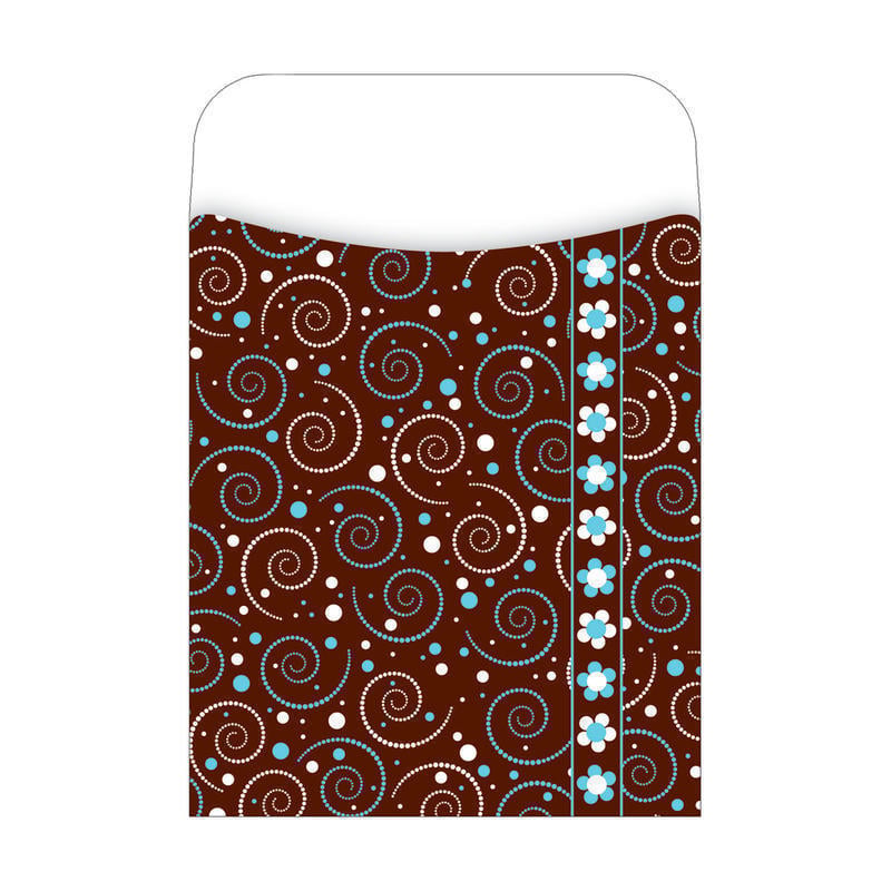 Barker Creek Peel & Stick Library Pockets, 3 1/2in x 5 1/8in, Hot To Dot, Pack Of 30 MPN:LL1227
