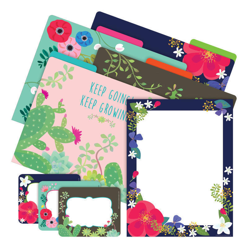 Barker Creek Get Organized Kit, Letter Size, Petals MPN:BC0119