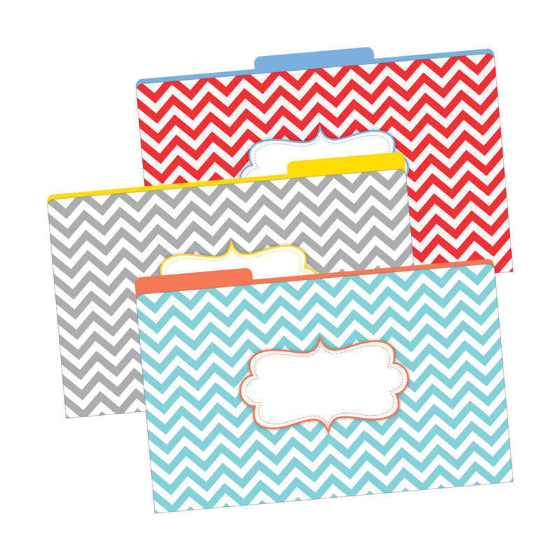 Barker Creek Tab File Folders, 8 1/2in x 14in, Legal Size, Chevron Beautiful, Pack Of 9 MPN:BC2508