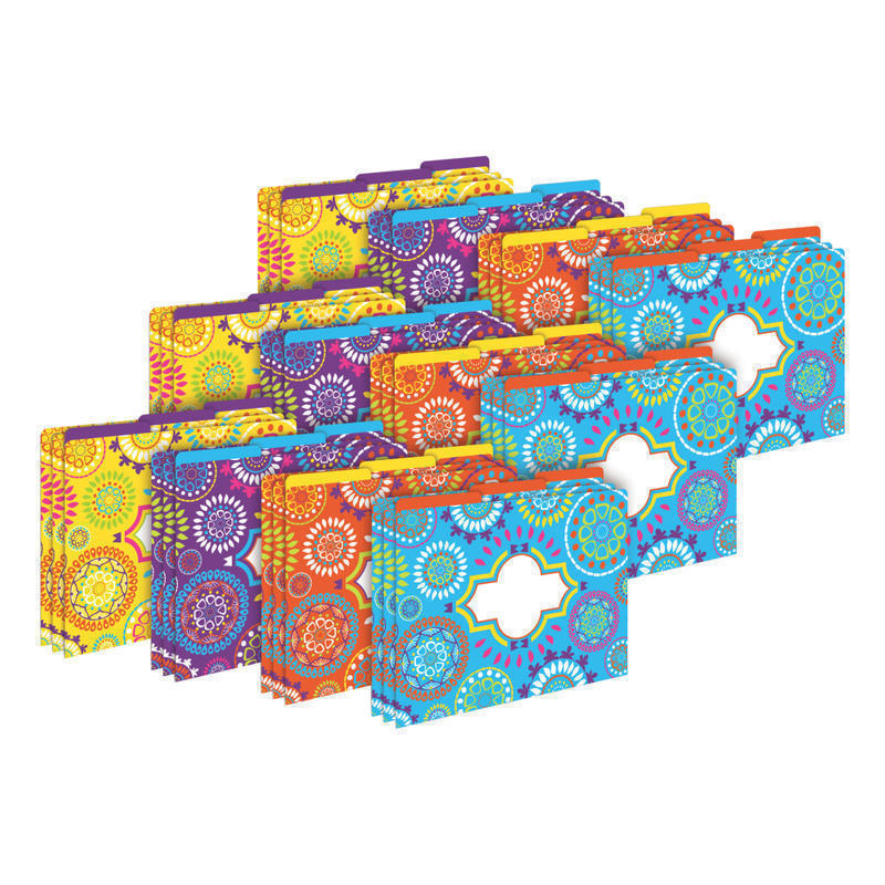 Barker Creek Tab File Folders, Letter Size, Moroccan, Pack Of 36 Folders MPN:BC3933