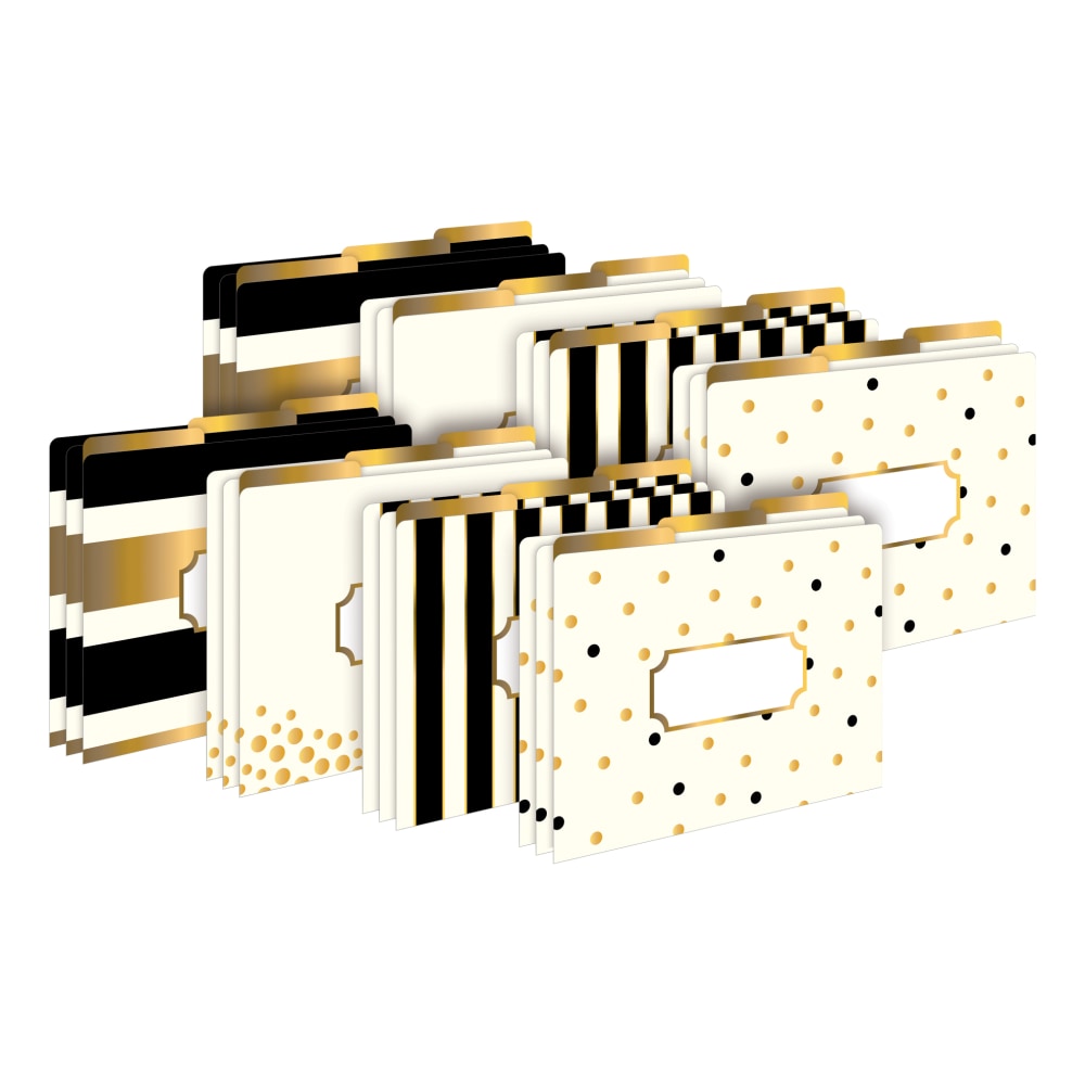 Barker Creek Tab File Folders, Letter Size, Gold, Pack Of 24 Folders MPN:BC3960