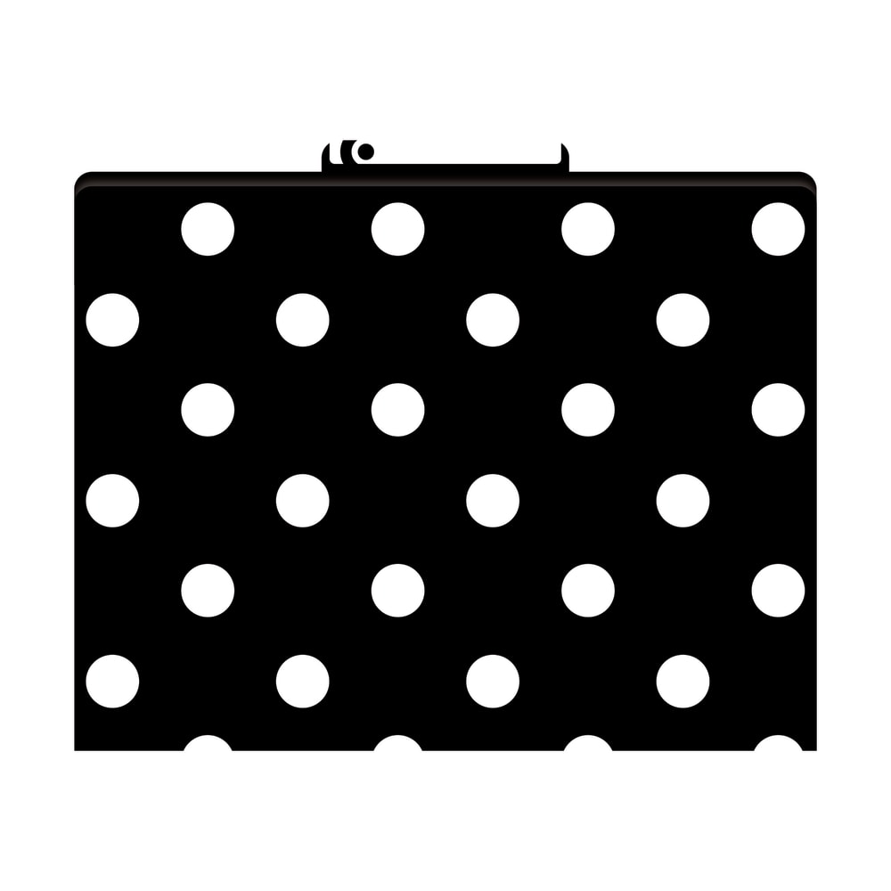 Barker Creek Tab File Folders, 8 1/2in x 11in, Letter Size, Black-And-White Dot, Pack Of 12 MPN:LL1313