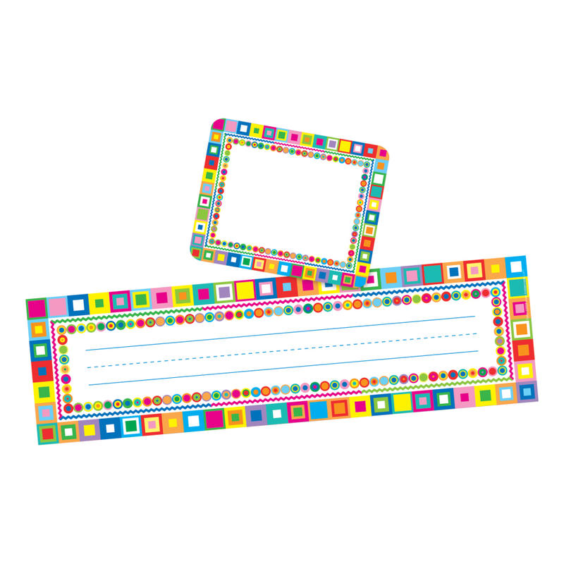 Barker Creek Name Tag And Name Plate Set, Retro MPN:BC3972
