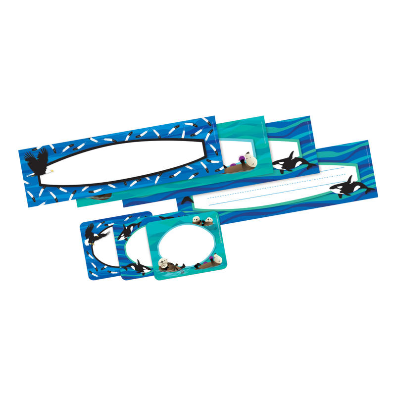 Barker Creek Name Tag & Name Plate Set, Sea & Sky MPN:BC3994
