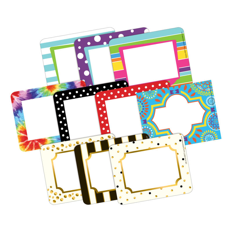 Barker Creek Curated Collection Name Tags, 3-1/2in x 2-3/4in, Set Of 270 Name Tags MPN:BCP3534