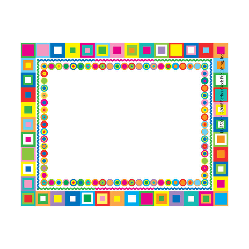 Barker Creek Self-Adhesive Name Badge Labels, 3 1/2in x 2 3/4in, Retro, Pack Of 45 MPN:LL1509