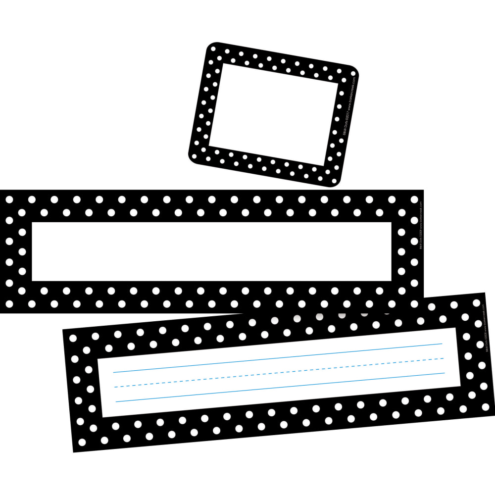 Barker Creek Name Plate/Name Tag Set, Dot MPN:BC3601
