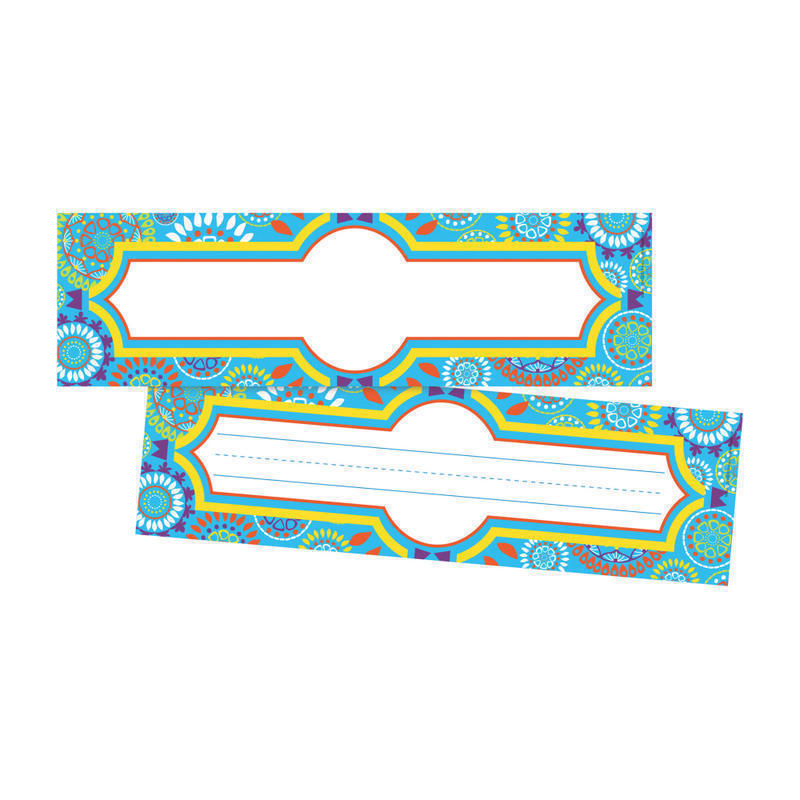 Barker Creek Double-Sided Name Plates, 12in x 3 1/2in, Moroccan, Pack Of 72 Name Plates MPN:BC3804