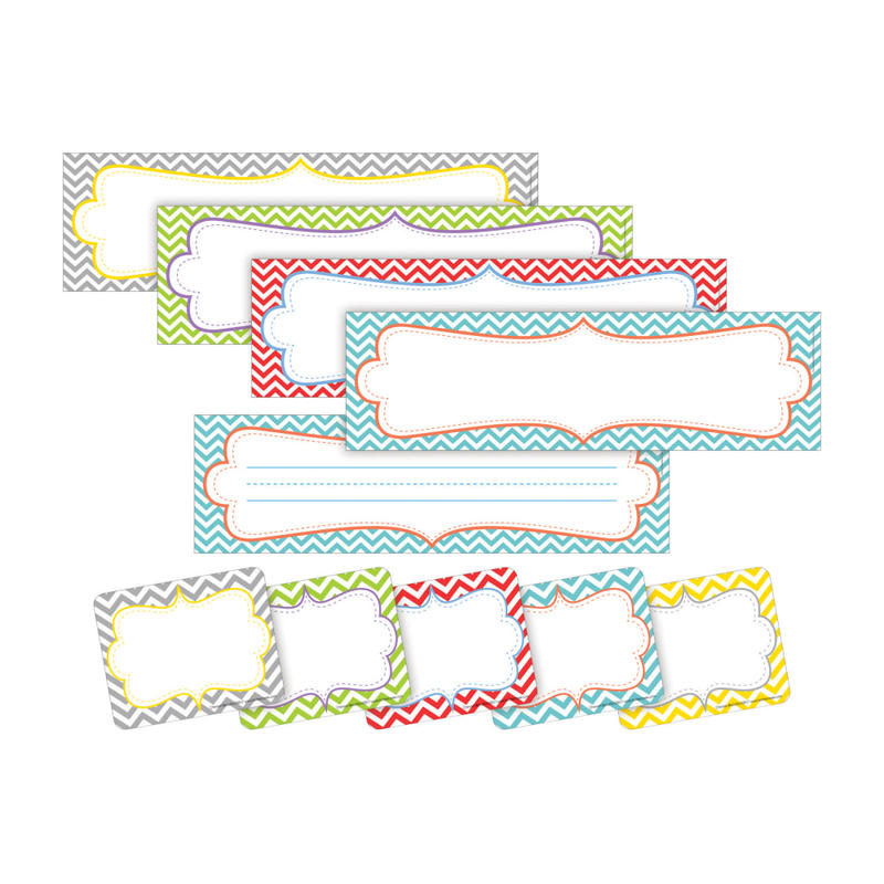 Barker Creek Name Plate/Name Tag Set, Chevron Beautiful MPN:BC3863