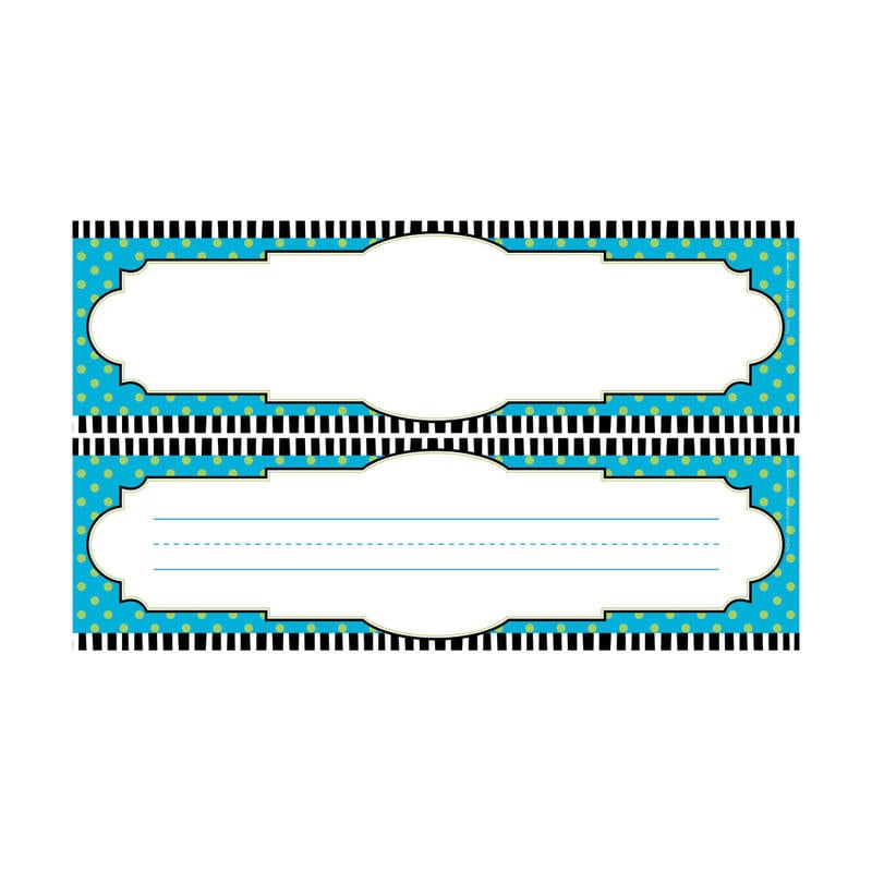 Barker Creek Single-Sided Desk Tags/Bulletin Board Signs, 12in x 3 1/2in, Natures Colors, Pre-K To Grade 6, Pack Of 36 MPN:LL1422