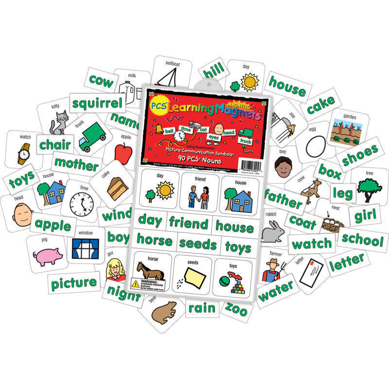 Barker Creek Magnets, Learning Magnets, PCS Nouns Set, Grades Pre-K+, Pack Of 180 MPN:LM3005