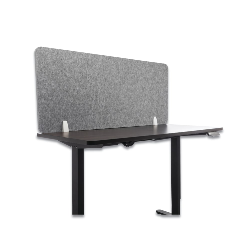 Lumeah Desk Screen Cubicle Panel And Office Partition Privacy Screen, 23-1/2inH x 54-1/2inW x 1inD, Gray MPN:LUDS55241G
