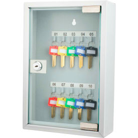 Barska CB12986 10 Keys Lock Box Gray W/ Glass Door 6