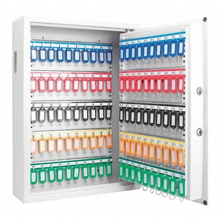 Key Cabinet, Steel, White, 100 Key Capacity MPN:AX13262