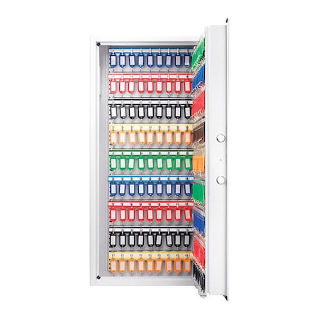 Key Cabinet, Steel, White, 180 Key Capacity MPN:AX13350