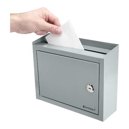 Lock Box, Wall Mount, Single Key, Gray MPN:CB12710