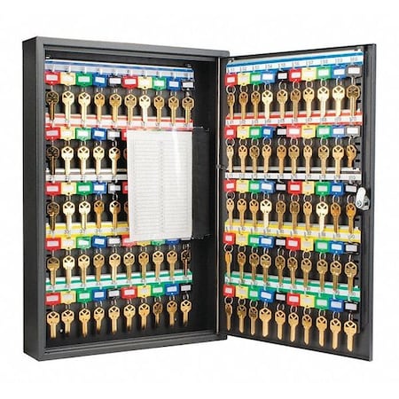 Key Cabinet, Steel, Black, 100 Key Capacity MPN:CB12964