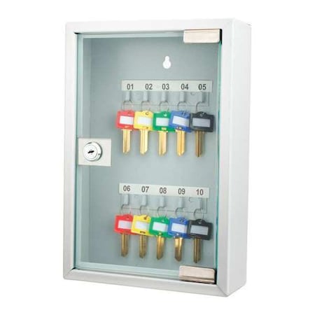Key Cabinet, 10 Capacity, 11-13/16