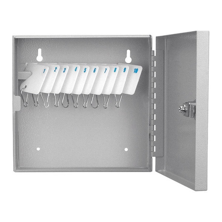 Key Cabinet, Steel, Gray, 10 Key Capacity MPN:CB13362