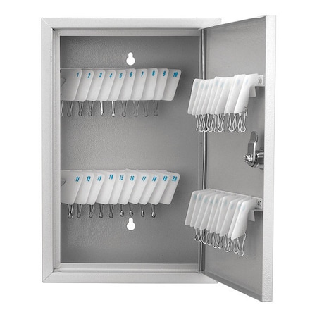 Key Cabinet, Steel, Gray, 40 Key Capacity MPN:CB13364