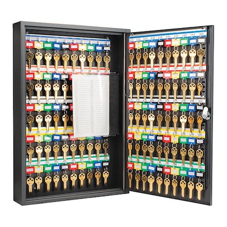 Key Cabinet, Steel, Black, 100 Key Capacity MPN:CB13366