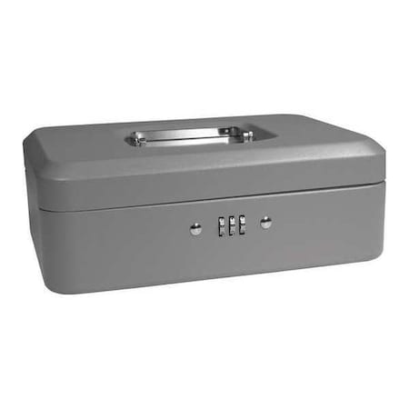 CashBox, Gray, Steel, 3-1/2inH, 7-1/8inW MPN:CB11786
