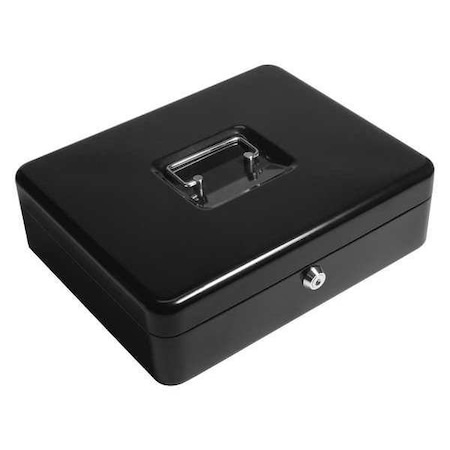 CashBox, Black, Steel, 3-1/2inH, 12inW MPN:CB11790
