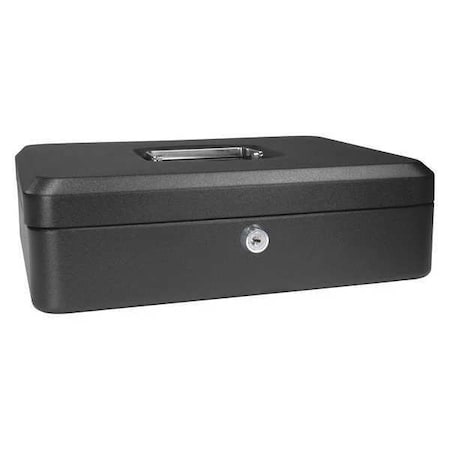 CashBox, Black, Steel, 3-1/2inH, 12inW MPN:CB11834
