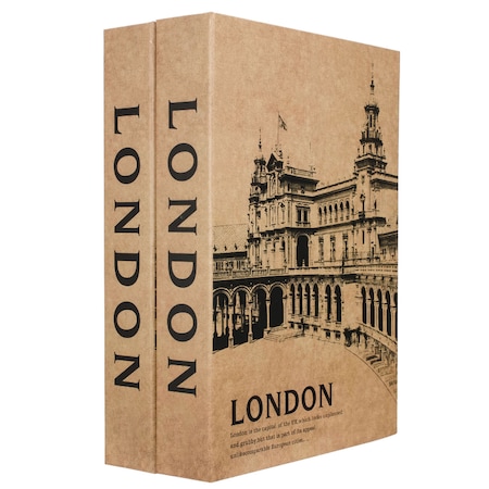 London Dual Book Stl Security Box w/Key MPN:CB13056
