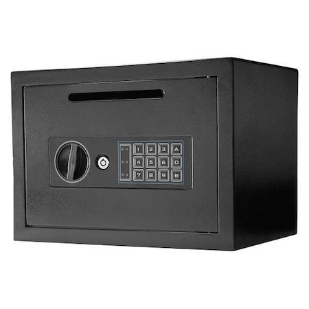 Drop Slot Depository Safe with (2) Deadbolt Lock, Digital Keypad 22.5 lb, 0.59 cu ft, Steel MPN:AX11934