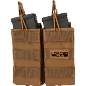 Barska BI13002 Loaded Gear CX-850 Double Mag Pouch Tan BI13002