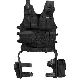 Barska Loaded Gear VX-100 Tactical Vest and Leg Platform 22