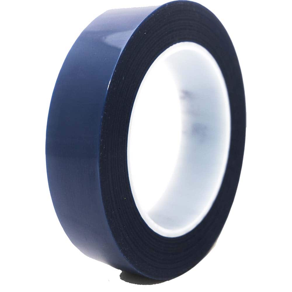 High Temperature Masking Tape: 25 mm Wide, 72 yd Long, 2.5 mil Thick, Blue MPN:BPT-25MM
