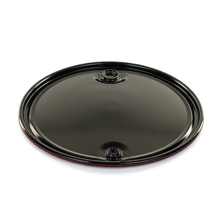 Drum Cover For 55 Gal Drums, Steel, Black MPN:1855CVR-2075-L
