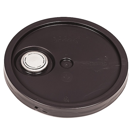 Pail Lid, 12.25 in OD, Plastic, Brown MPN:ROP2100CVR-F-TT-BR
