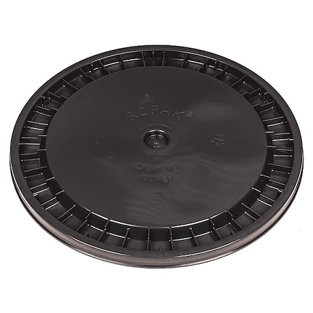 Pail Lid, 12.25 in OD, Plastic, Brown MPN:ROP2100CVR-SN-BR