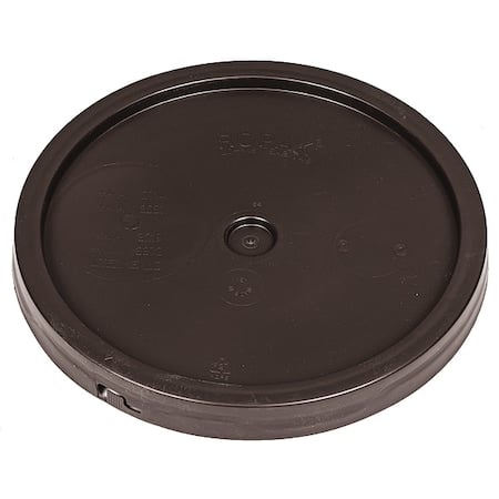 Pail Lid, 12.25 in OD, Plastic, Brown MPN:ROP2100CVR-TT-BR