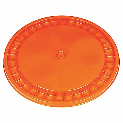 Plastic Pail Lid Orange Plastic MPN:ROP2100CVR-SN-OR
