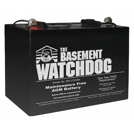 Maintenance Free Standby Battery, AGM MPN:BW-27AGM