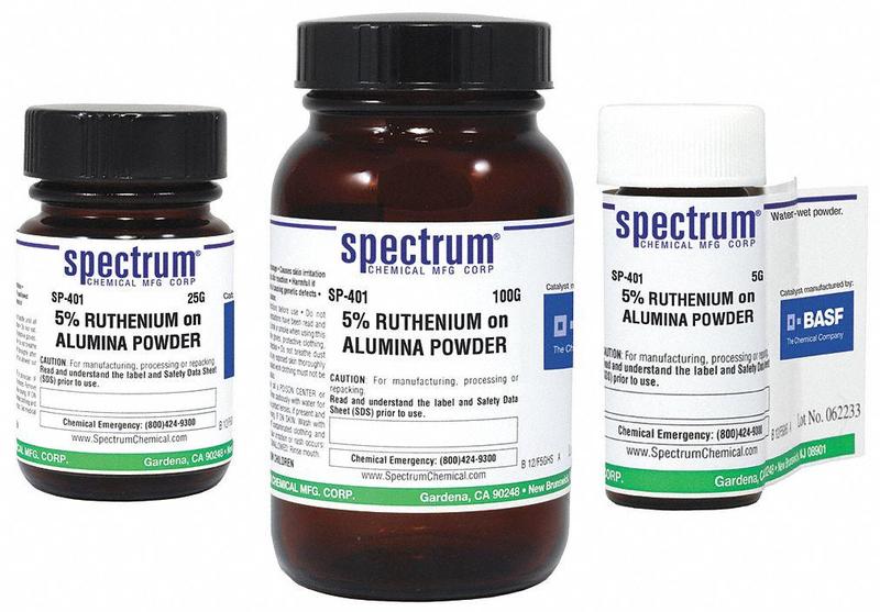 Ruthenium on Alumina Bottle Lab Grade 5g MPN:SP-401