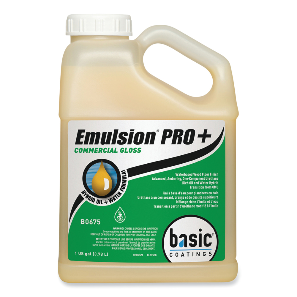 Betco Emulsion Pro+ Floor Finish And Sealer, 1 Gallon, Carton Of 4 Bottles MPN:B06754312