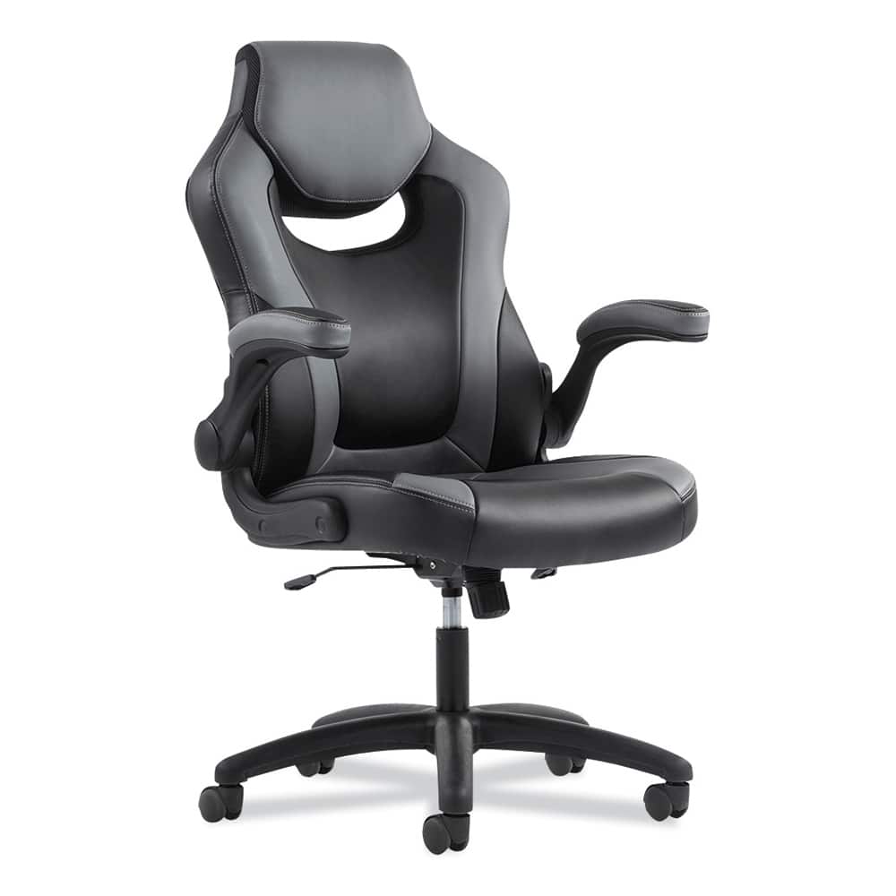 Task Chair: SofThread Leather, Black & Gray MPN:BSXVST911