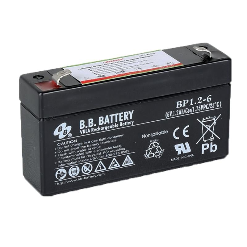 B & B BP Series Battery, BP1.2-6, B-SLA61 (Min Order Qty 5) MPN:B-SLA61