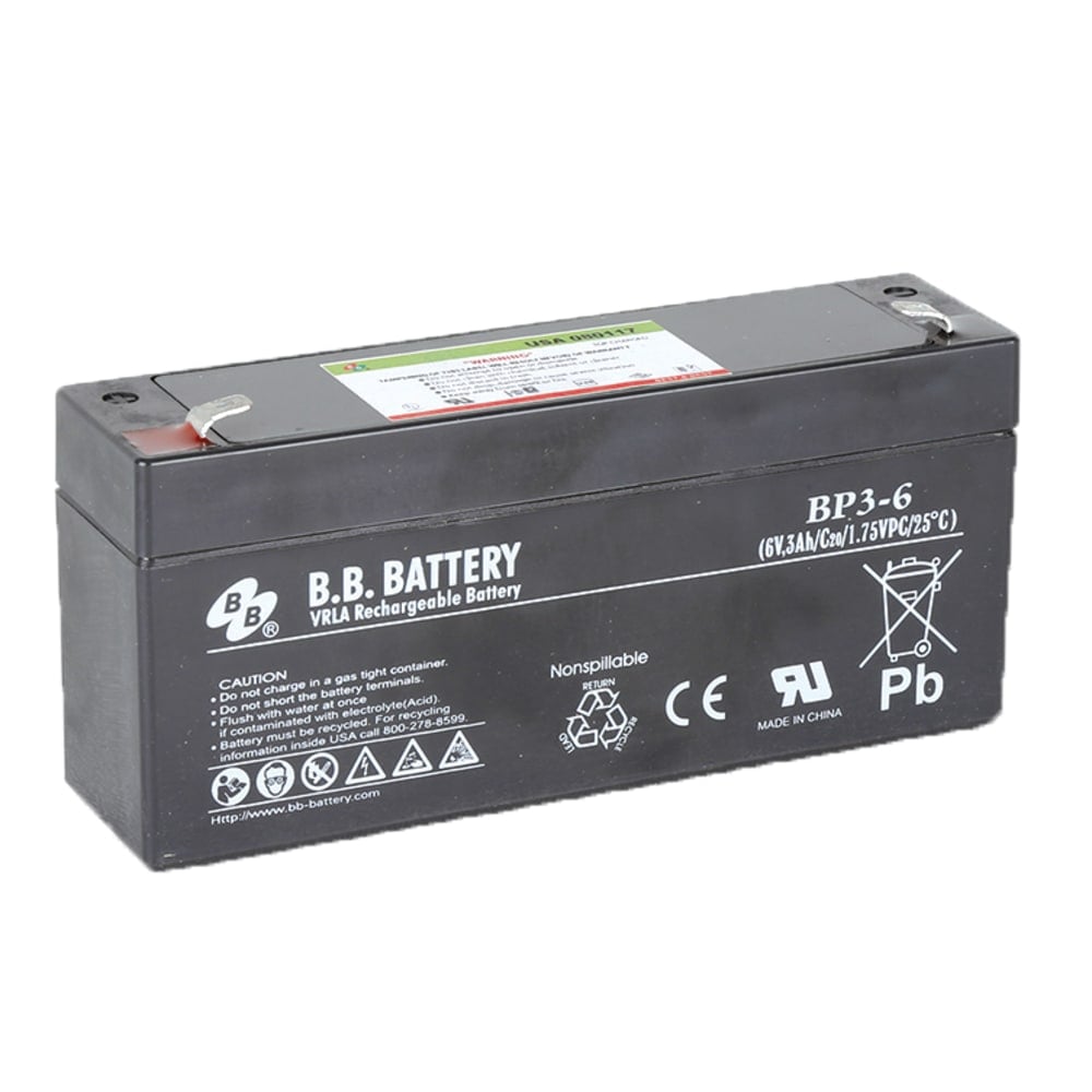 B & B BP Series Battery, BP3-6, B-SLA632 (Min Order Qty 3) MPN:B-SLA632