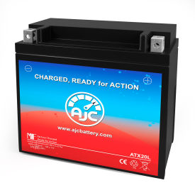 AJC® Kawasaki KAF620 Mule 2520 Turf 620CC UTV Replacement Battery 12V B AJC-PS-ATX20L-521311