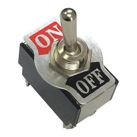 Toggle Switch, SPST, Screw, Silver MPN:20511