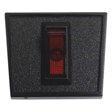 Rocker Switch, SPST, Panel Mount, Red MPN:20595