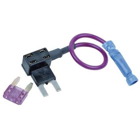 Dual Fuse Holder, Black; Red, Plug-In MPN:30103