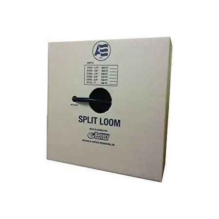 Split Loom-1In Black-100 Ft-Dispenser Box MPN:27110