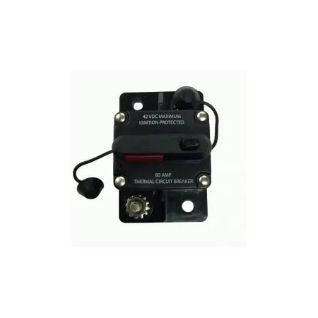 Circuit Breaker-Reset-Manual&Switchable-W/Term Cover-80 Amp MPN:31201